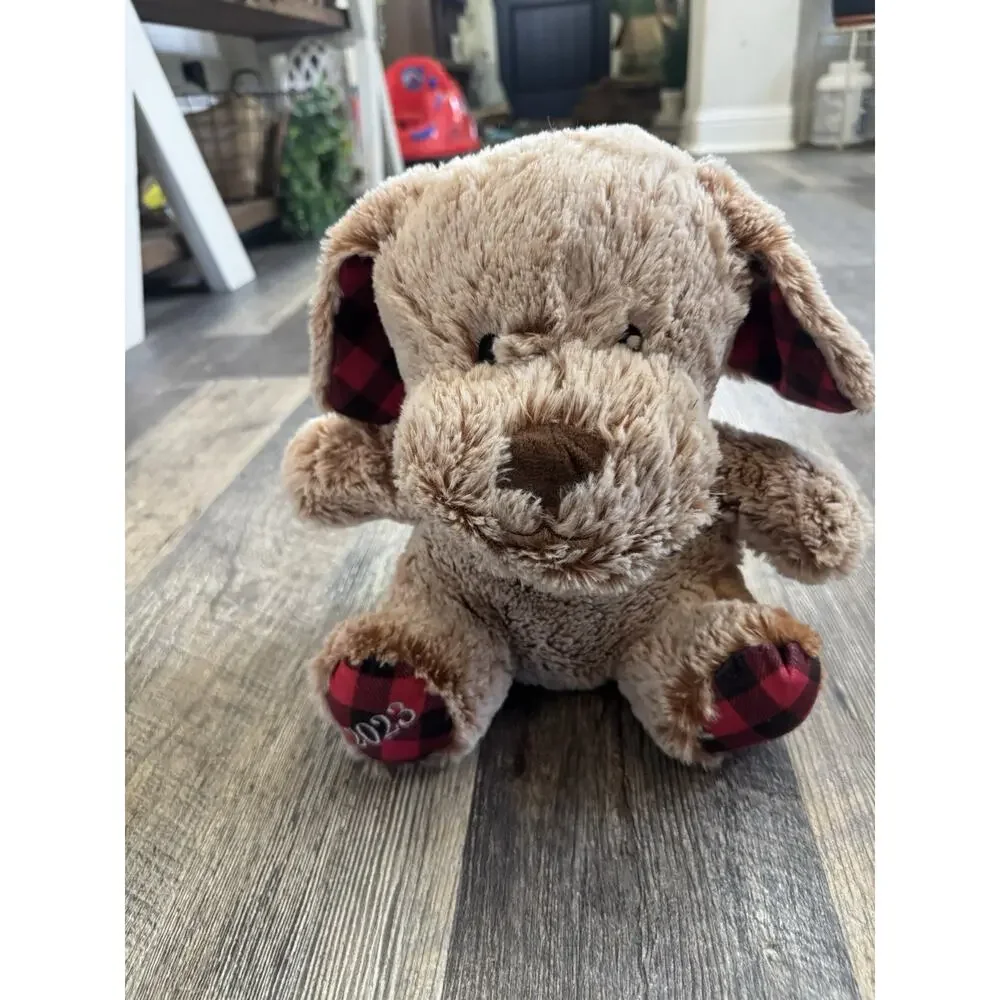 2023 PetSmart Chance The Dog Plush Buffalo Plaid Ears & Paws Stuffed Animal